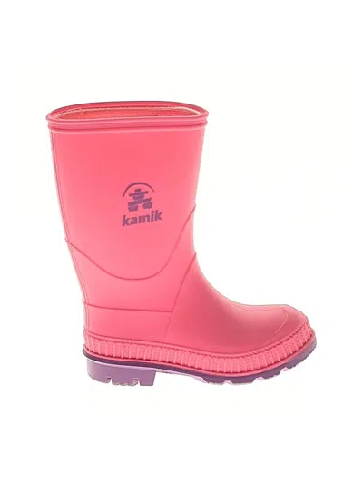 Pre-owned Kamik Kids' Rain Boots In Pink
