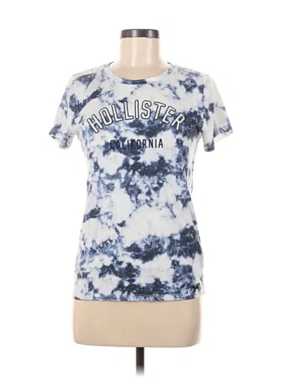 Pre-owned Hollister Short Sleeve T-shirt In Blue