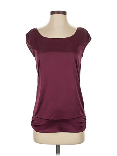 Pre-owned Dkny Jeans Sleeveless T-shirt In Burgundy