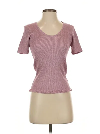 Pre-owned Majestic Filatures Cardigan Sweater In Pink