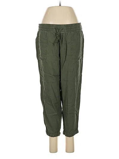 Pre-owned Old Navy Linen Pants In Green