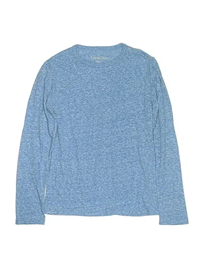 Pre-owned Crewcuts Kids' Long Sleeve T-shirt In Blue
