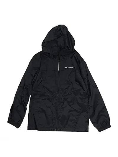 Pre-owned Columbia Kids' Windbreaker Jacket In Black