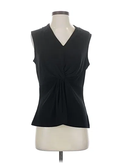 Pre-owned Donna Karan Sleeveless Blouse In Black