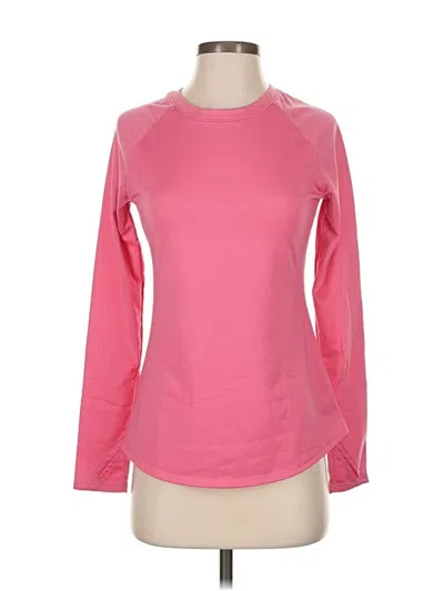 Pre-owned Cuddl Duds Sweatshirt In Pink