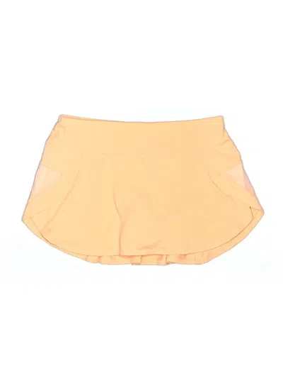 Pre-owned Lucky In Love Active Skort In Orange