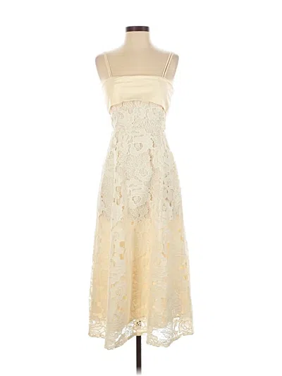 Pre-owned Assorted Brands Cocktail Dress In White