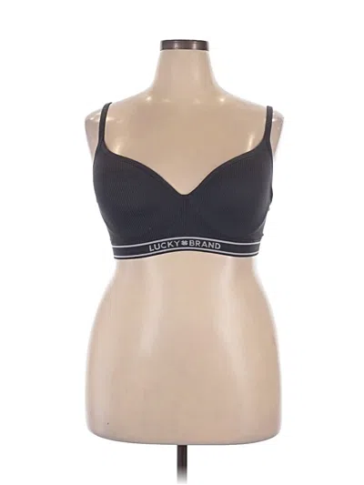 Pre-owned Lucky Brand Sports Bra In Black