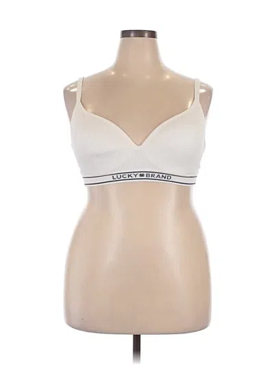 Pre-owned Lucky Brand Sports Bra In White