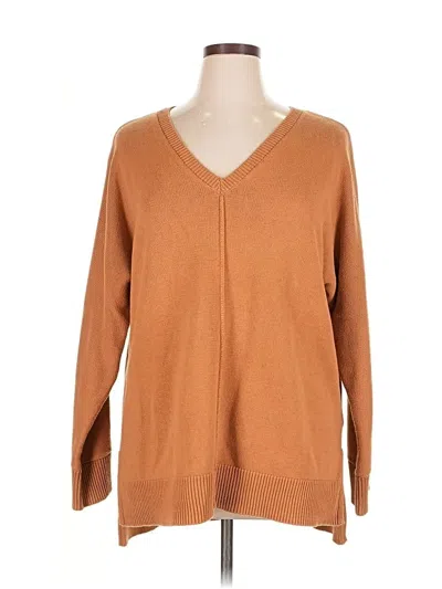 Pre-owned Tahari Pullover Sweater In Brown