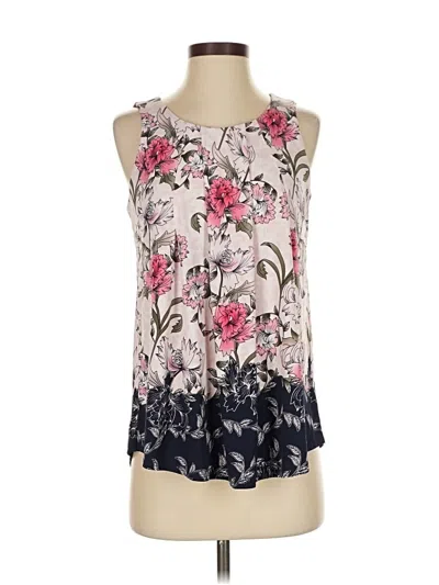 Pre-owned Charter Club Tank Top Pink Halter Neckline Tops