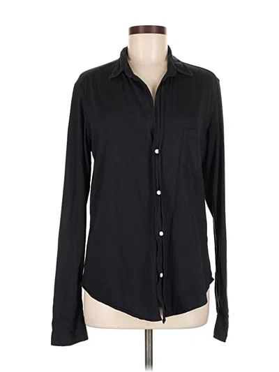 Pre-owned Frank & Eileen Long Sleeve Button Down Shirt In Black