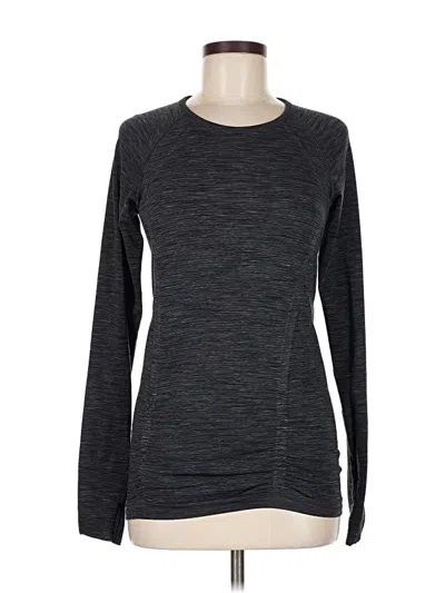 Pre-owned Athleta Long Sleeve T-shirt In Gray