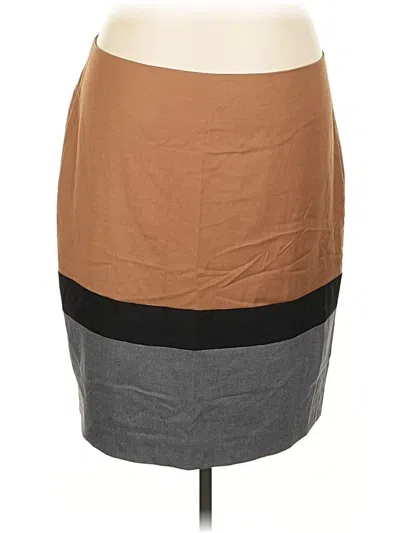 Pre-owned Eloquii Casual Skirt In Brown