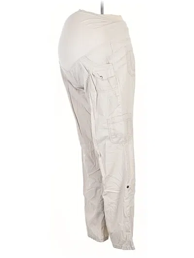 Pre-owned Motherhood Cargo Pants In Silver