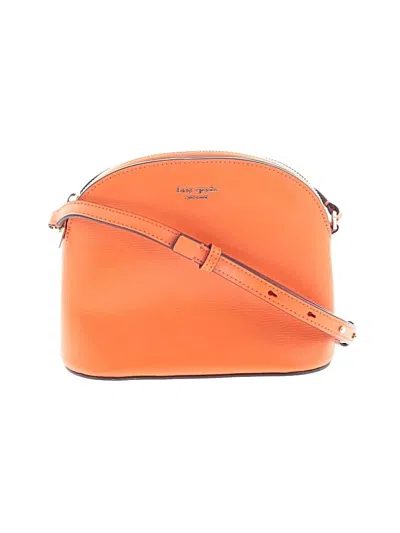 Pre-owned Kate Spade New York Leather Crossbody Bag In Orange
