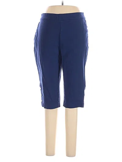 Pre-owned Isaac Mizrahi Live Active Pants In Blue