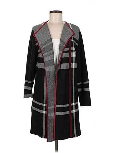 Pre-owned Anne Klein Cardigan Sweater In Black