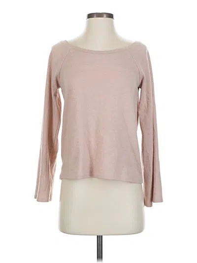 Pre-owned 1.state 3/4 Sleeve T-shirt In Brown