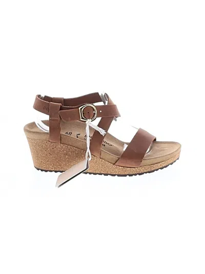 Pre-owned Papillio By Birkenstock Wedges In Brown