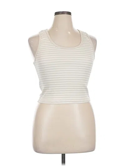 Pre-owned Z Supply Tank Top Ivory Halter Neckline Tops In White