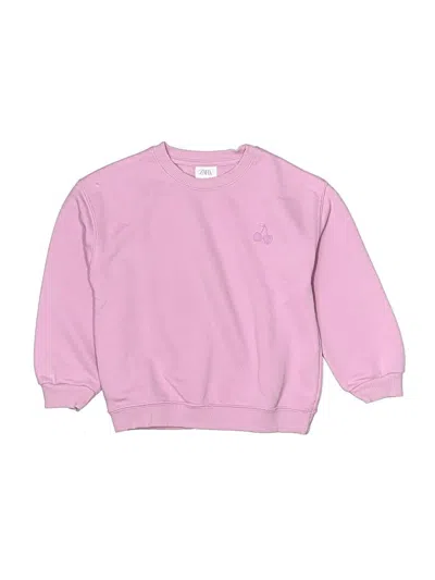 Pre-owned Zara Kids' Sweatshirt In Pink