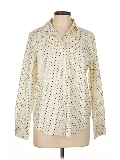 Pre-owned Polo Ralph Lauren Long Sleeve Button Down Shirt In White