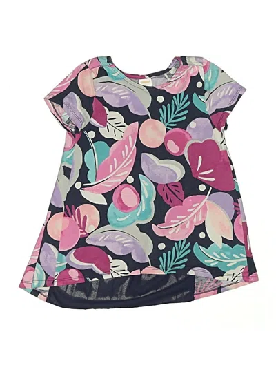 Pre-owned Gymboree Kids' Short Sleeve Top Purple Scoop Neck Tops