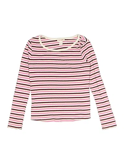 Pre-owned Cat & Jack Kids' Long Sleeve T-shirt In Pink