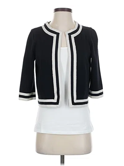 Pre-owned St John Cardigan Sweater In Black