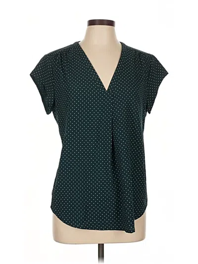 Pre-owned Fun2fun Short Sleeve Blouse In Blue