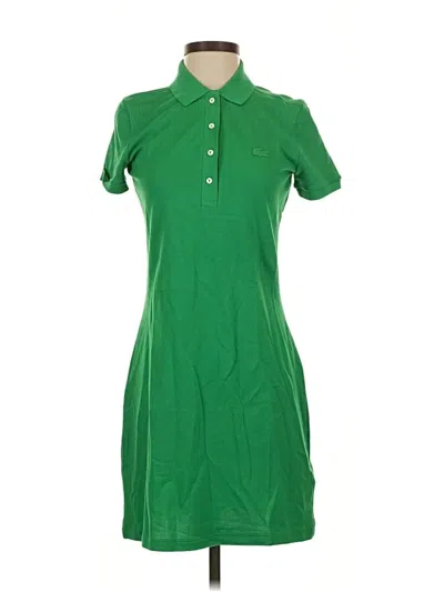 Pre-owned Lacoste Casual Dress In Green