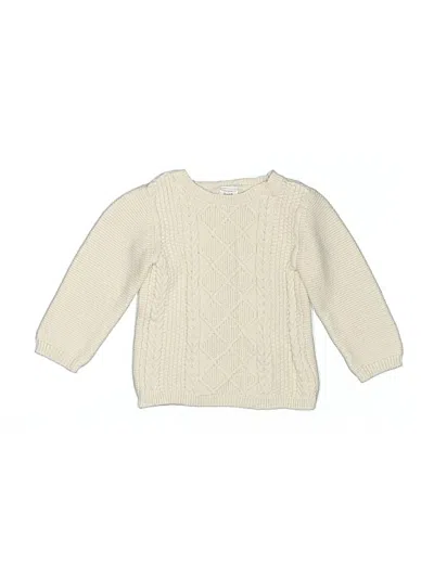 Pre-owned Just One You Made By Carter's Babies' Pullover Sweater In White