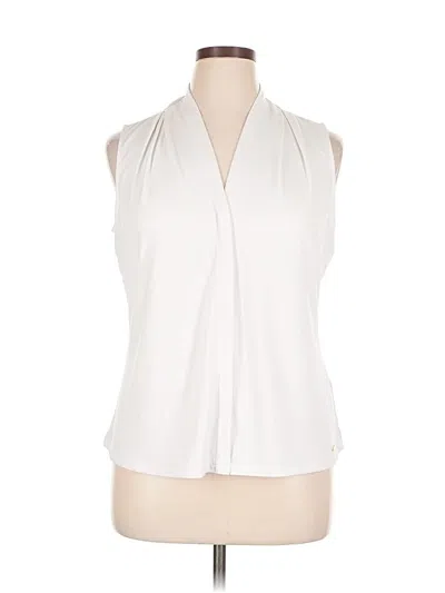 Pre-owned Calvin Klein Sleeveless T-shirt In White