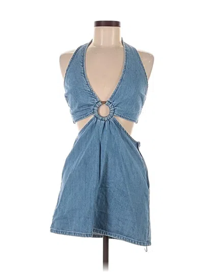 Pre-owned Show Me Your Mumu Cocktail Dress In Blue