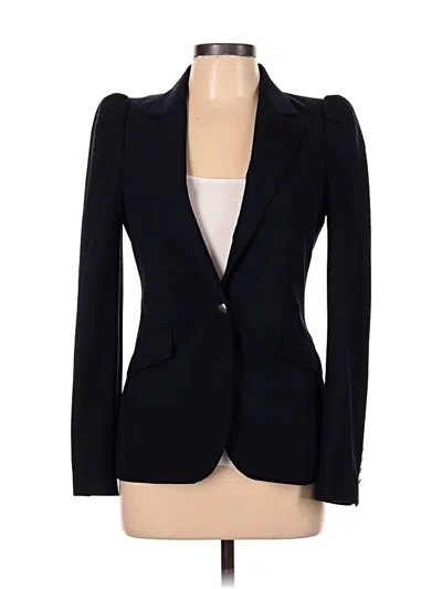 Pre-owned Zara Blazer Jacket In Blue