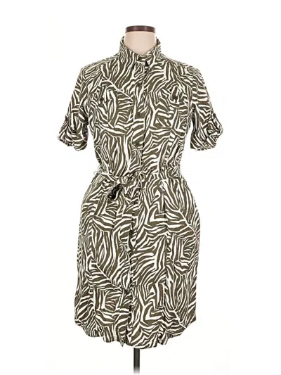 Pre-owned Jones New York Sport Casual Dress In Brown