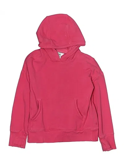 Pre-owned Athleta Girl Kids' Pullover Hoodie In Pink