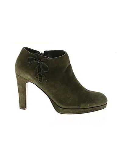 Pre-owned Bandolino Ankle Boots In Green