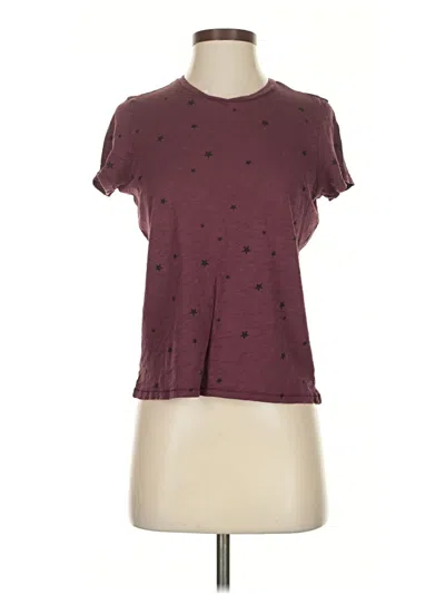 Pre-owned Goldie Short Sleeve T-shirt In Burgundy