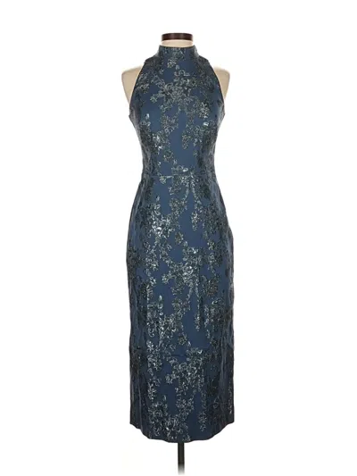 Theia Cocktail Dress In Blue