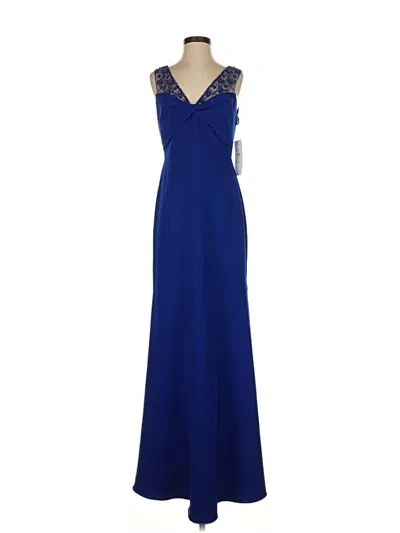 Pre-owned Theia Cocktail Dress In Blue