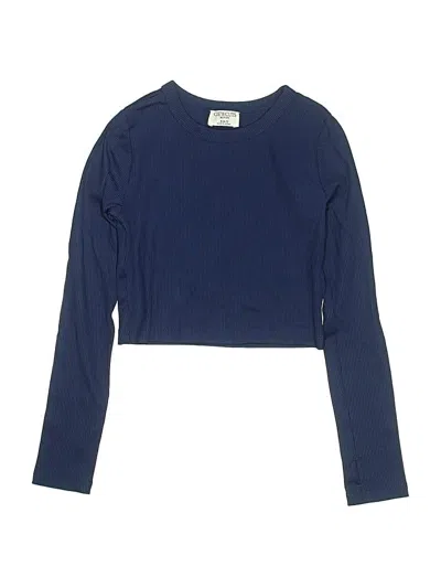 Pre-owned Crewcuts Kids' Long Sleeve T-shirt In Blue
