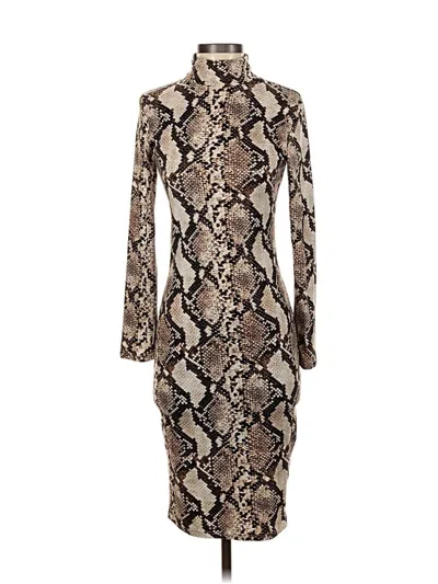 Pre-owned Leith Cocktail Dress In Brown