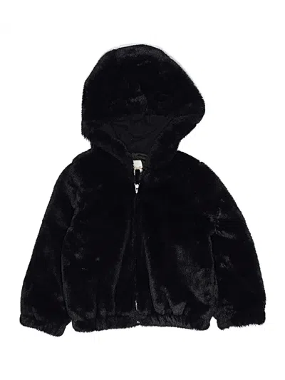 Pre-owned Cat & Jack Kids' Zip Up Hoodie In Black
