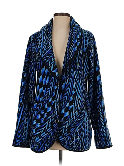 Pre-owned Bob Mackie Cardigan Sweater In Blue