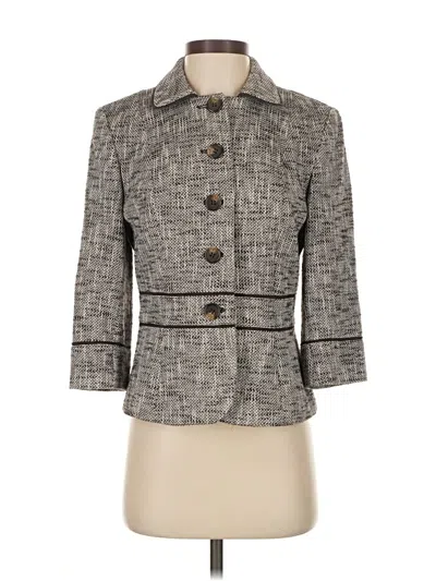 Pre-owned Ann Taylor Loft Coat In Gray