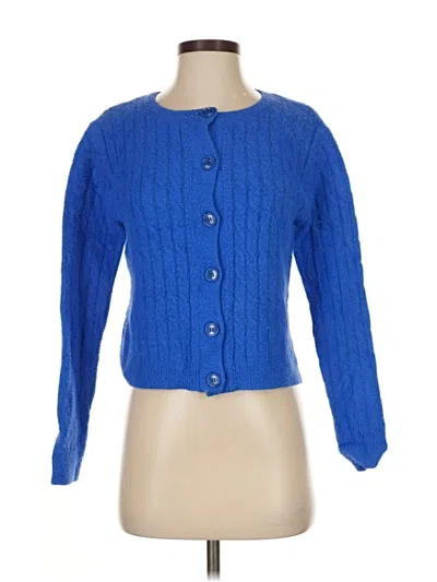 Pre-owned Skies Are Blue Cardigan Sweater In Blue
