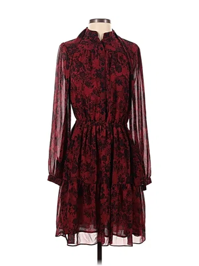 Michael Michael Kors Casual Dress In Burgundy