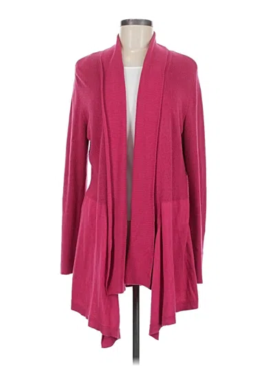 Pre-owned Chico's Cardigan Sweater In Pink